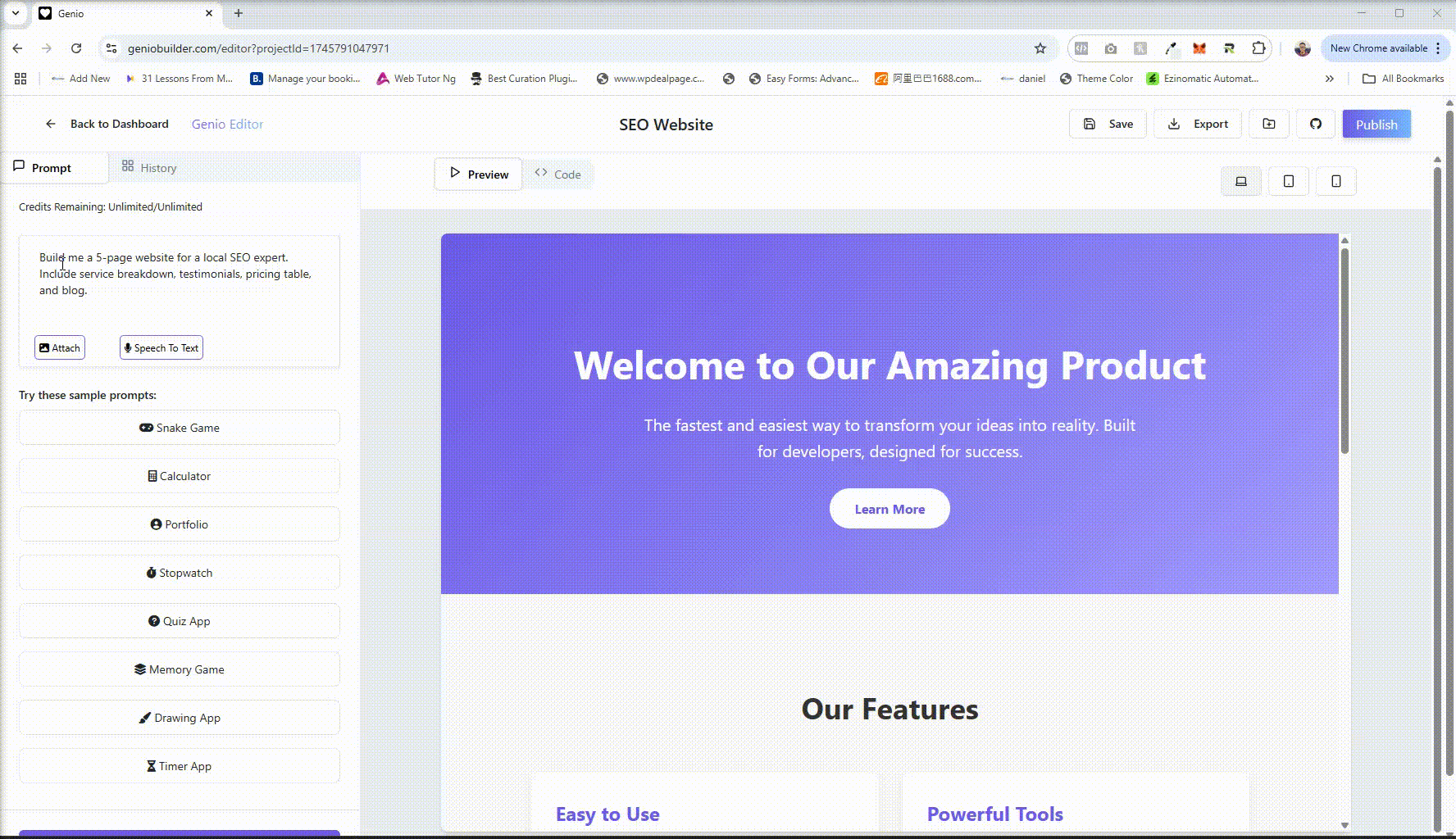 Mouse Genio Genio Review: The AI Revolution That Builds and Sells Websites in 12 ...