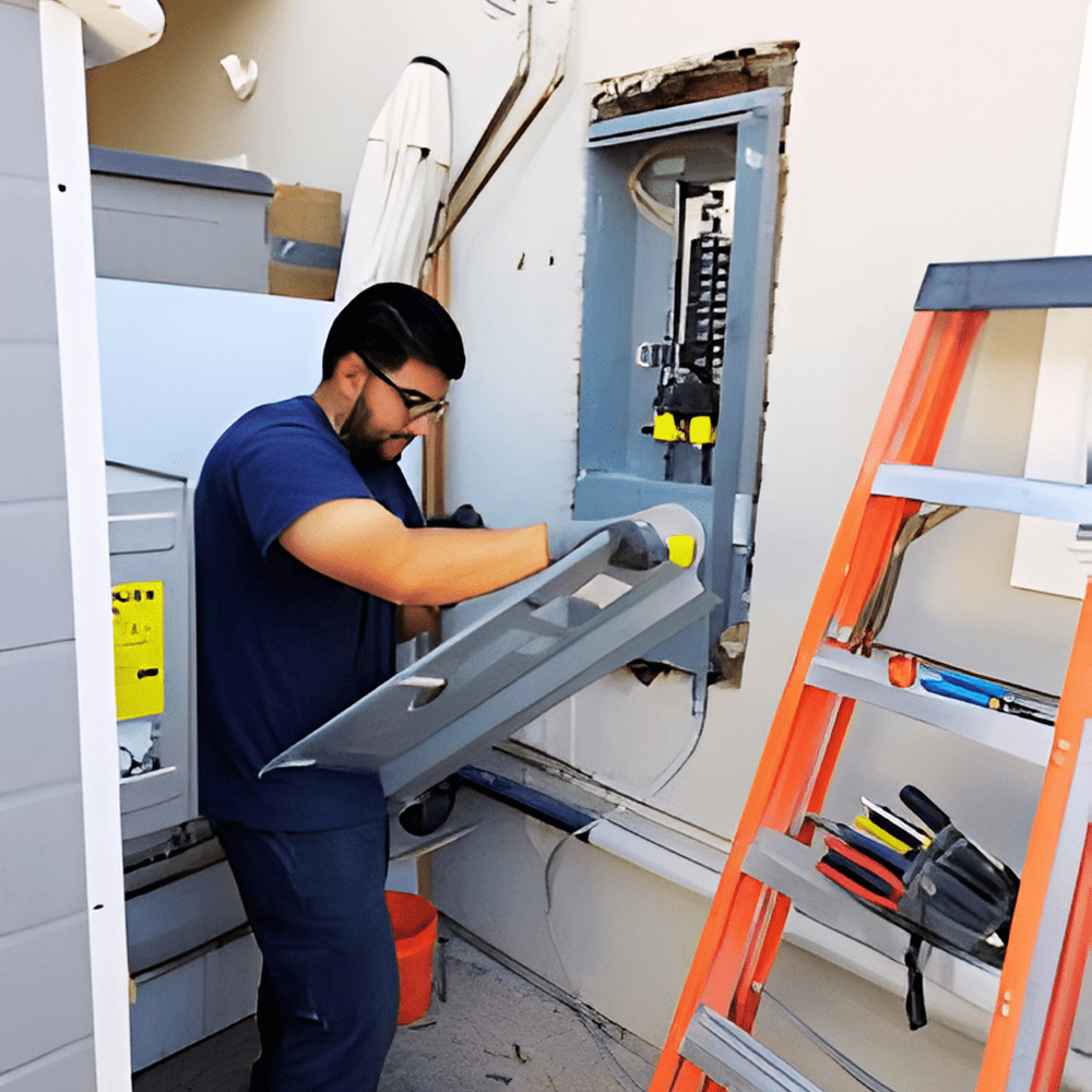 Clean and professional electrician