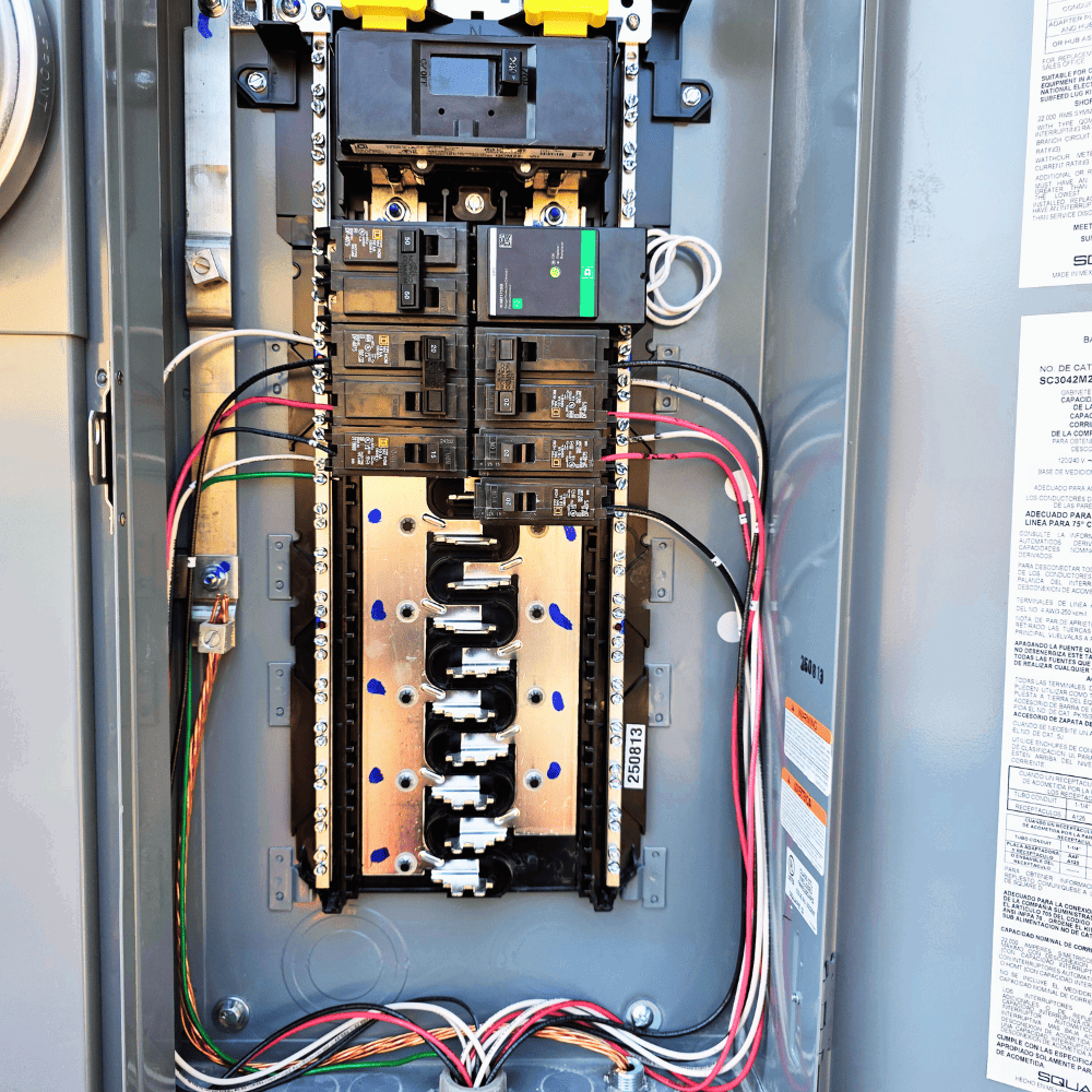 Old rusted electrical panel