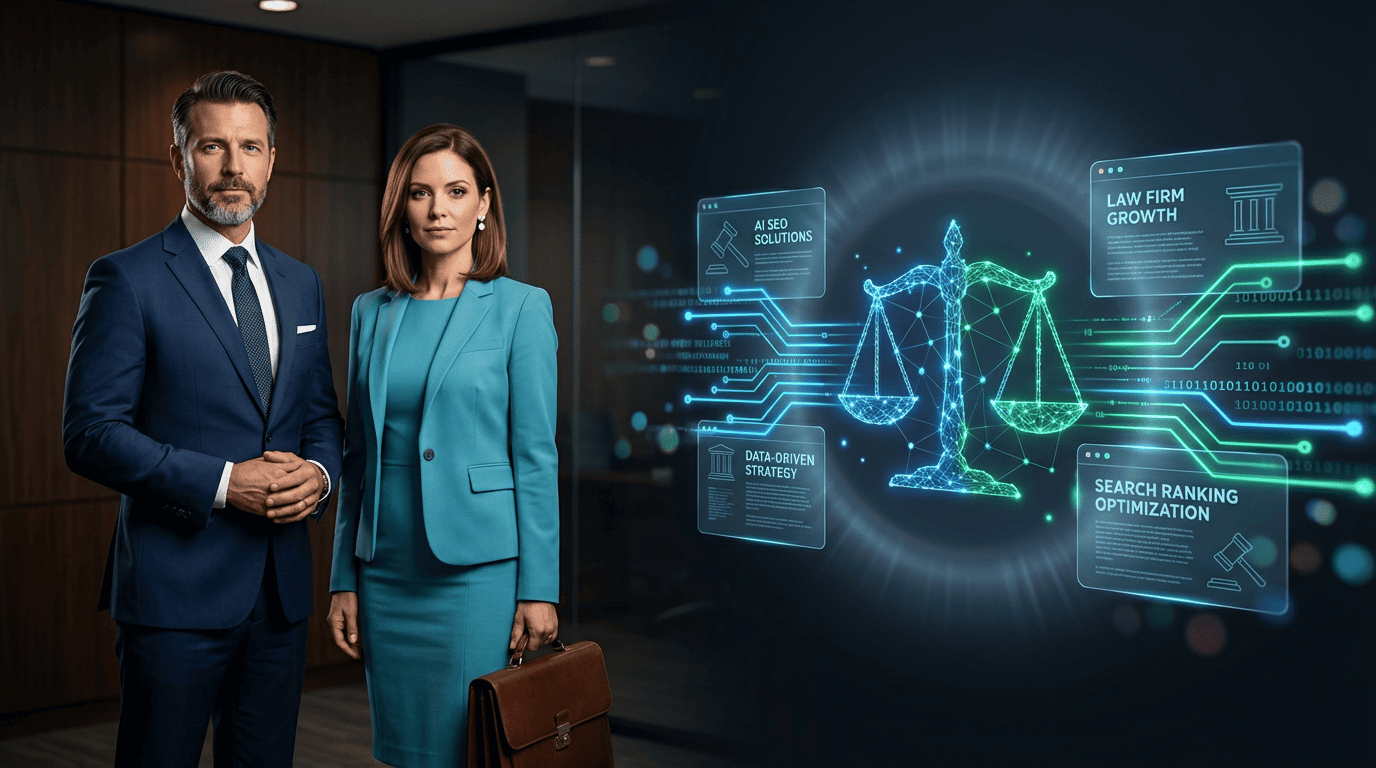 Attorney AI visibility report call-to-action image emphasizing trust, authority, and being recommended first by AI