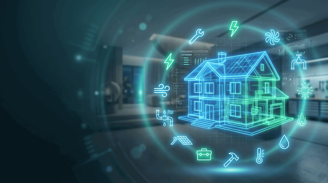 AI-ready home services website content and FAQ structure image supporting AI search optimization for local contractors