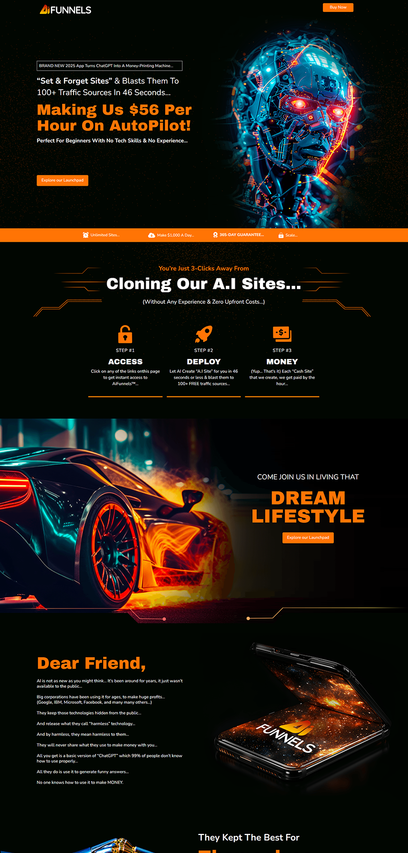 Sales page design