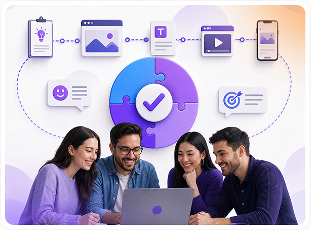 Consistent messaging across every asset