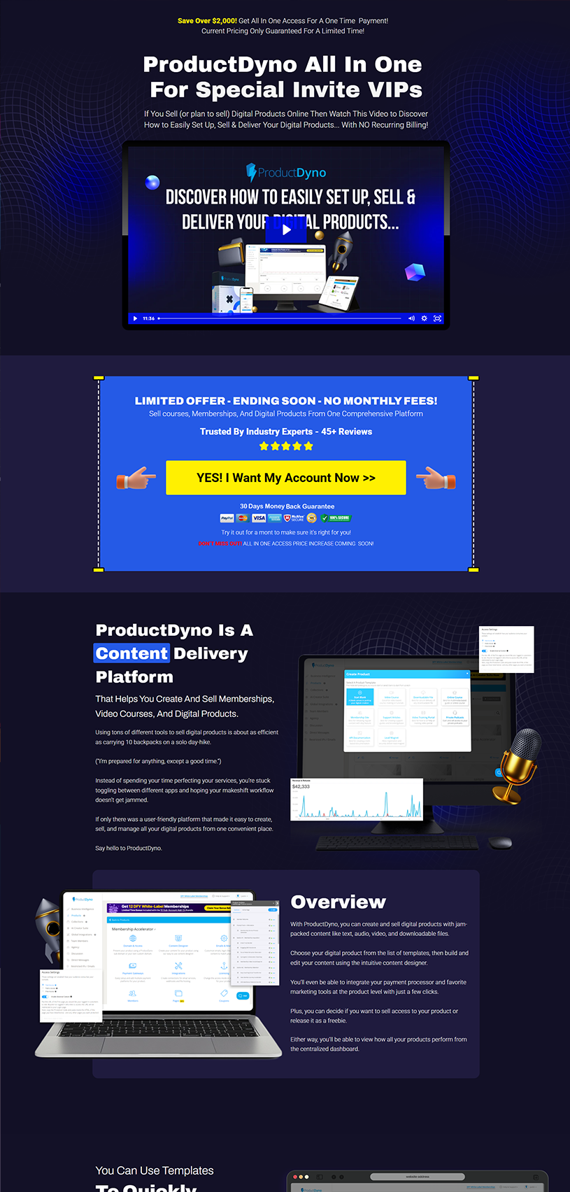 Funnel page design