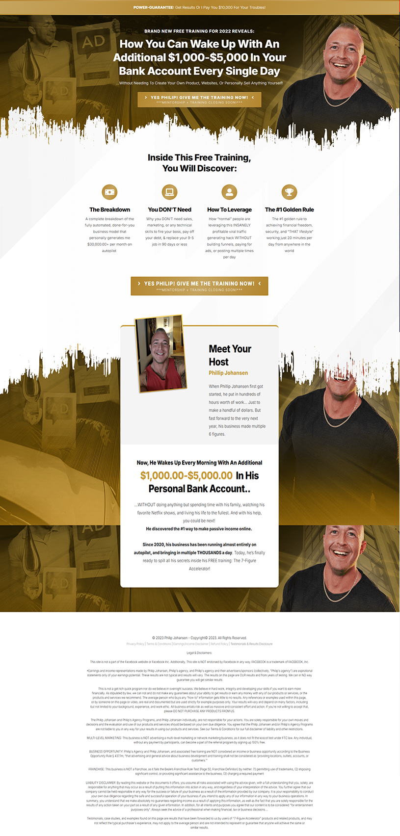 Sales page design