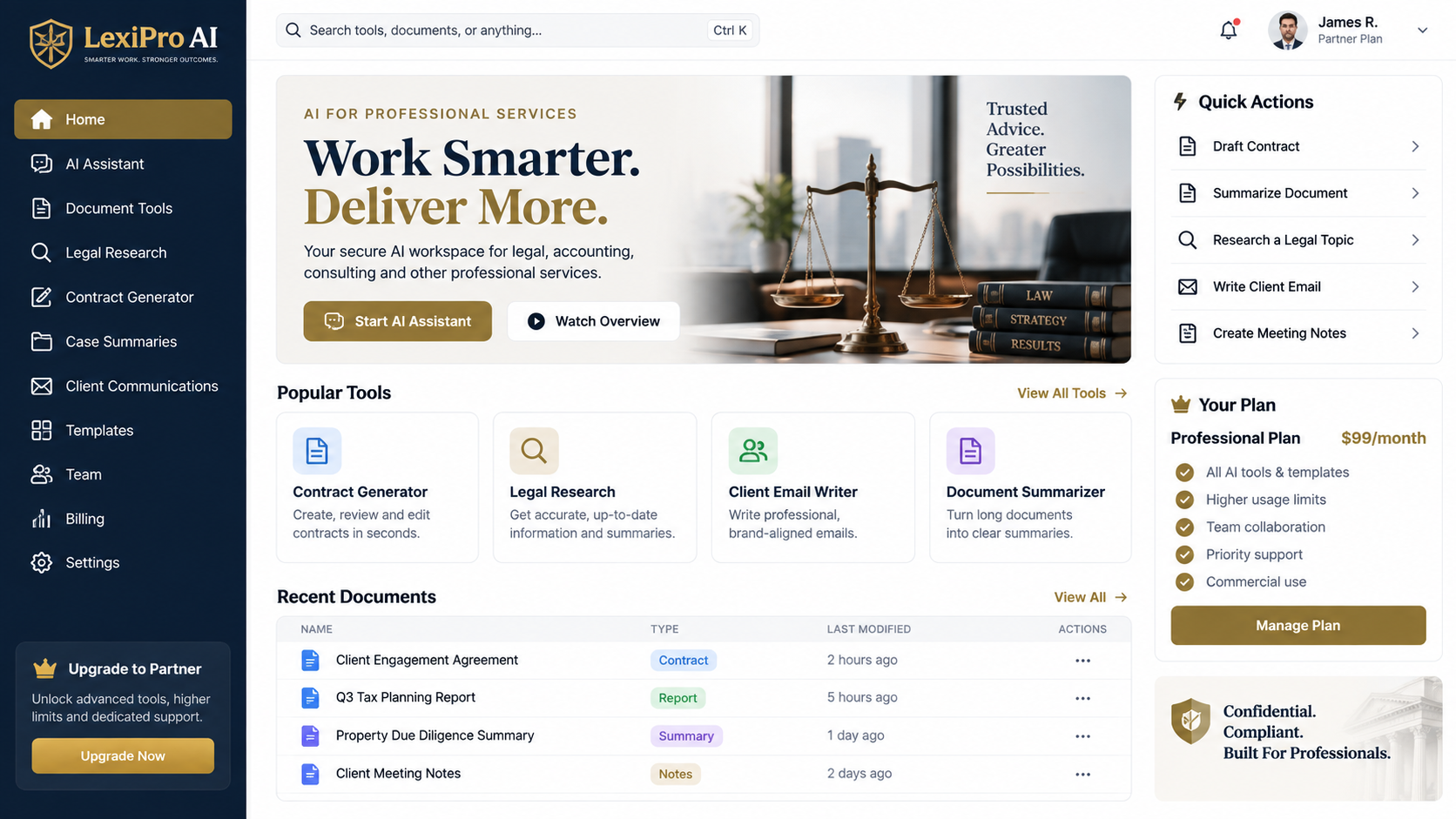 Professional services platform