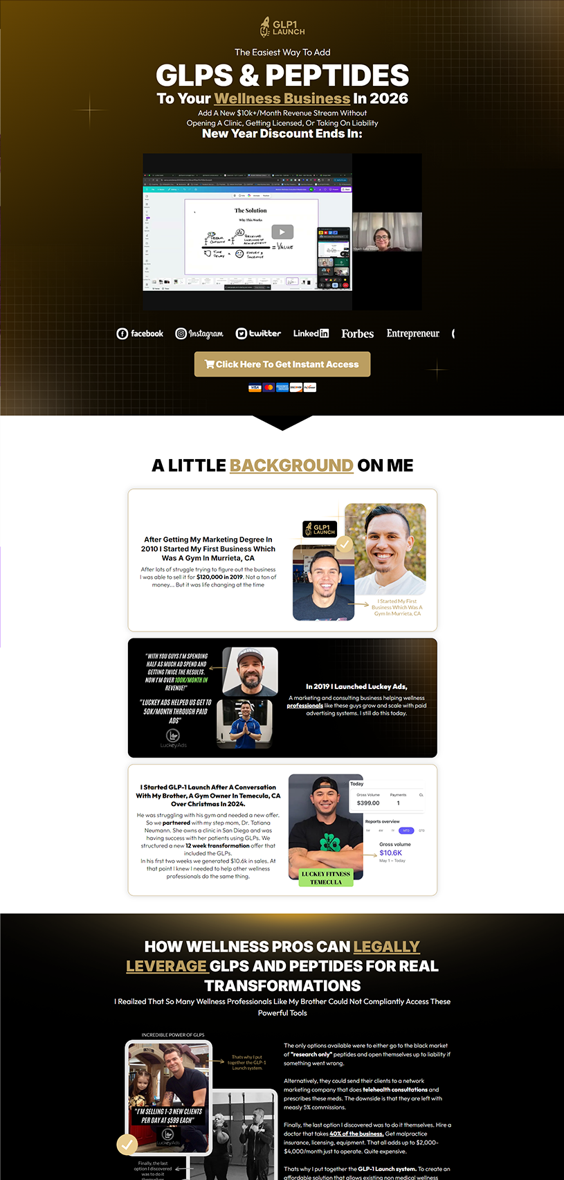 Sales page design