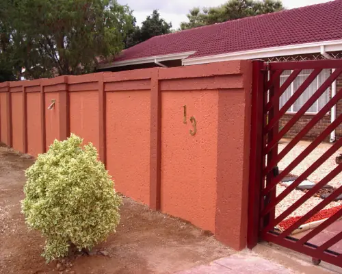 Before Classy Crete wall transformation