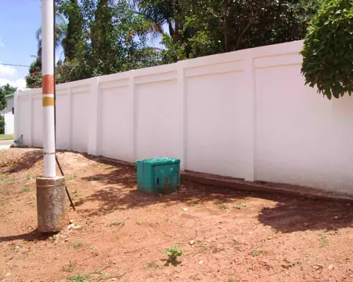 Before Classy Crete wall transformation