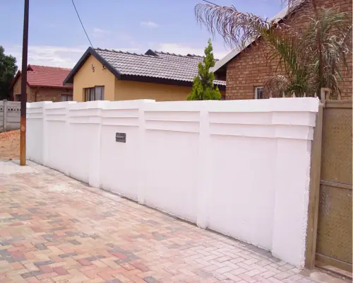 Before Classy Crete wall transformation