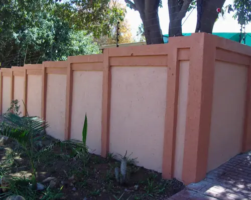 Before Classy Crete wall transformation