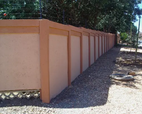 Before Classy Crete wall transformation