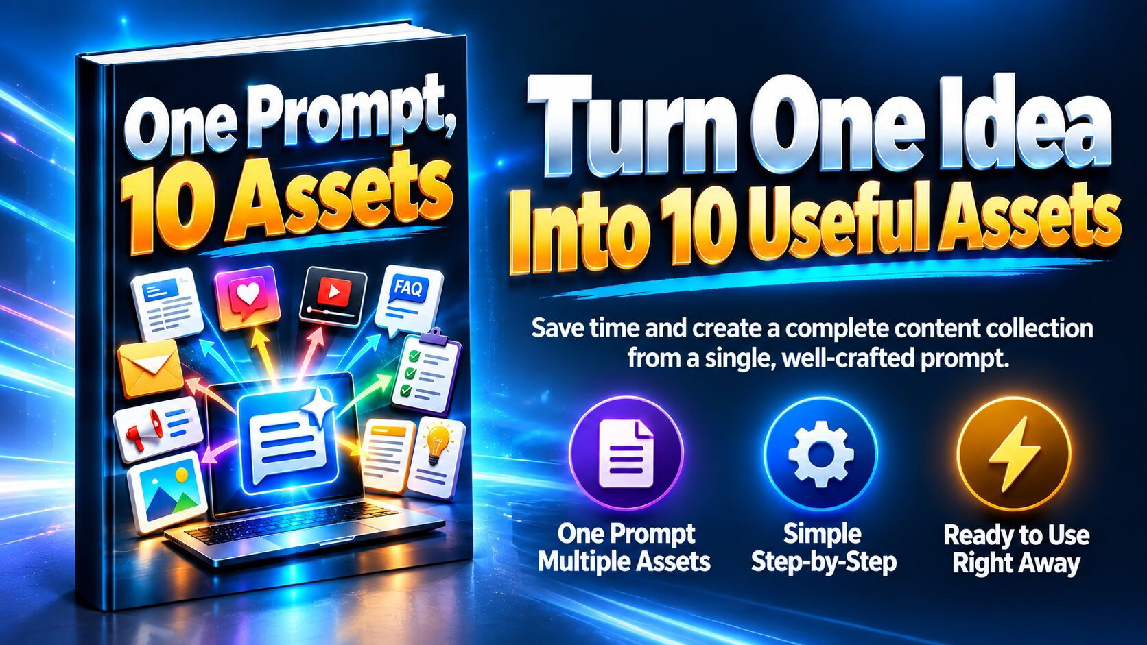 One Prompt, 10 Assets