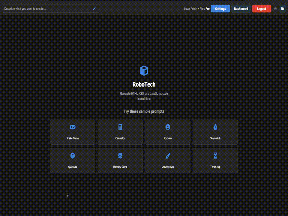 RoboTech Review: Create & Sell Apps with AI in Minutes