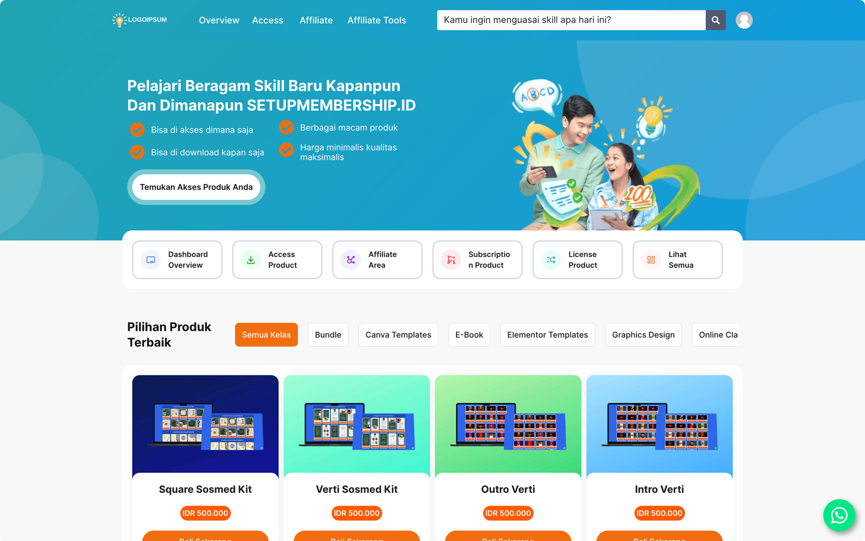 1. 170+ PRODUK DIGITAL BERBAGAI NICHE