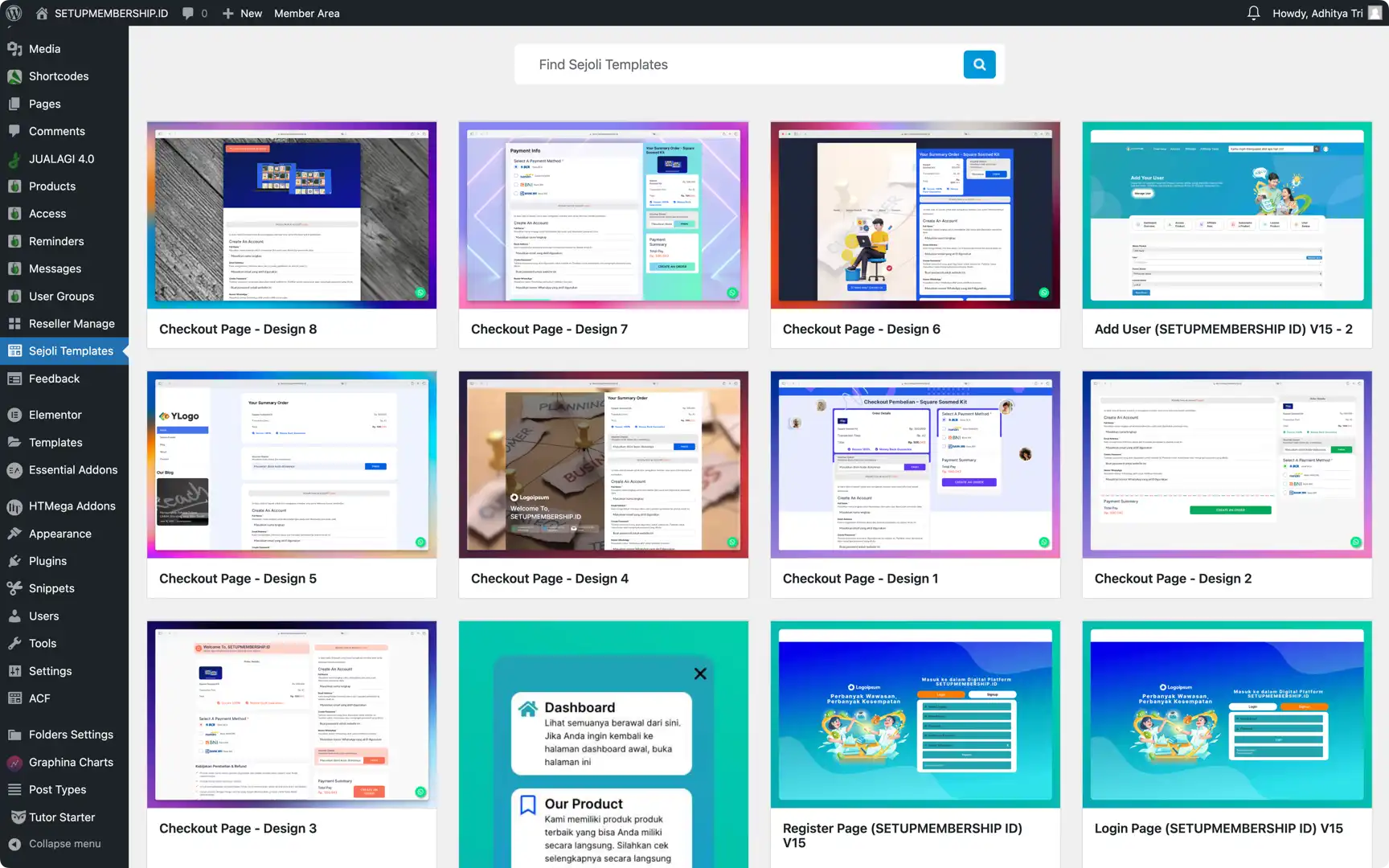 19. CUSTOM PLUGIN DESIGN MEMBER AREA