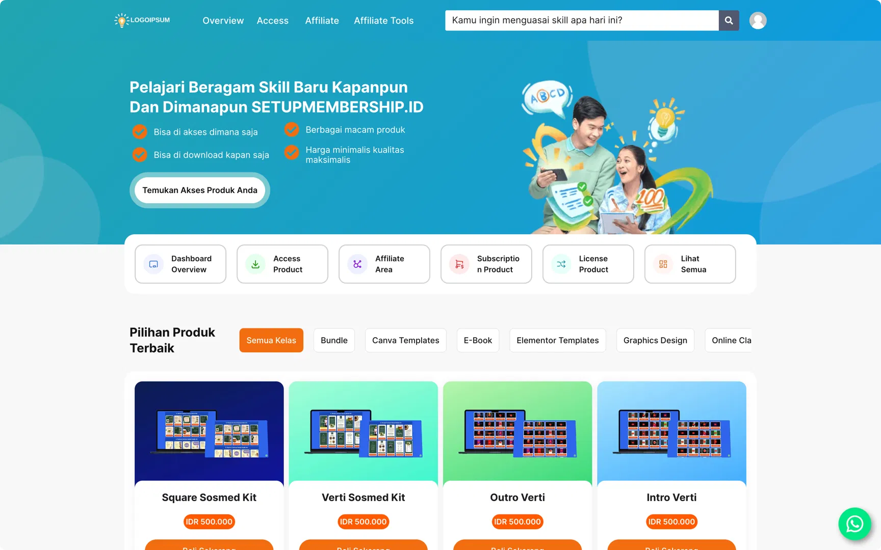 1. 170+ PRODUK DIGITAL BERBAGAI NICHE