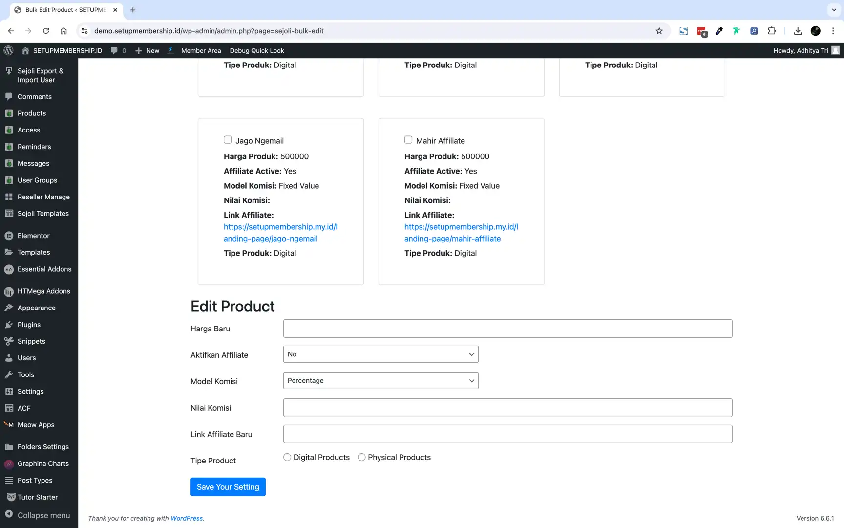32. CUSTOM ADD ONS SEJOLI - BULK EDITING PRODUCT
