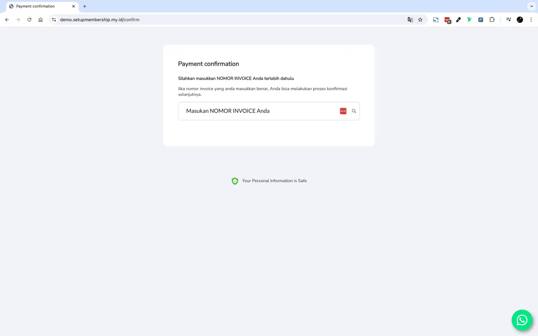 42. CUSTOM ADD ONS SEJOLI - CUSTOM CONFIRMATION PAGE