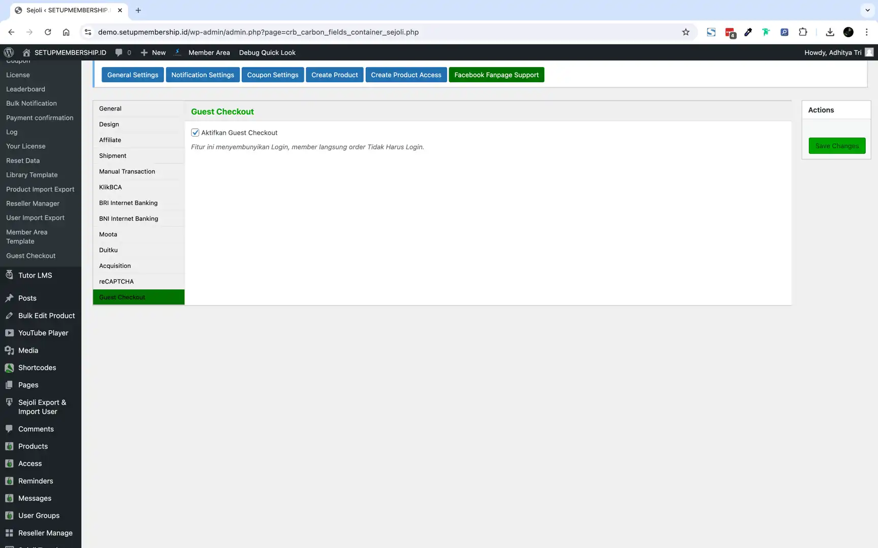 29. CUSTOM ADD ONS SEJOLI - GUEST CHECKOUT