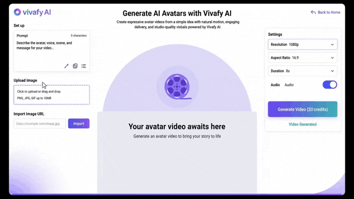 Vivafy AI Avatar Generator