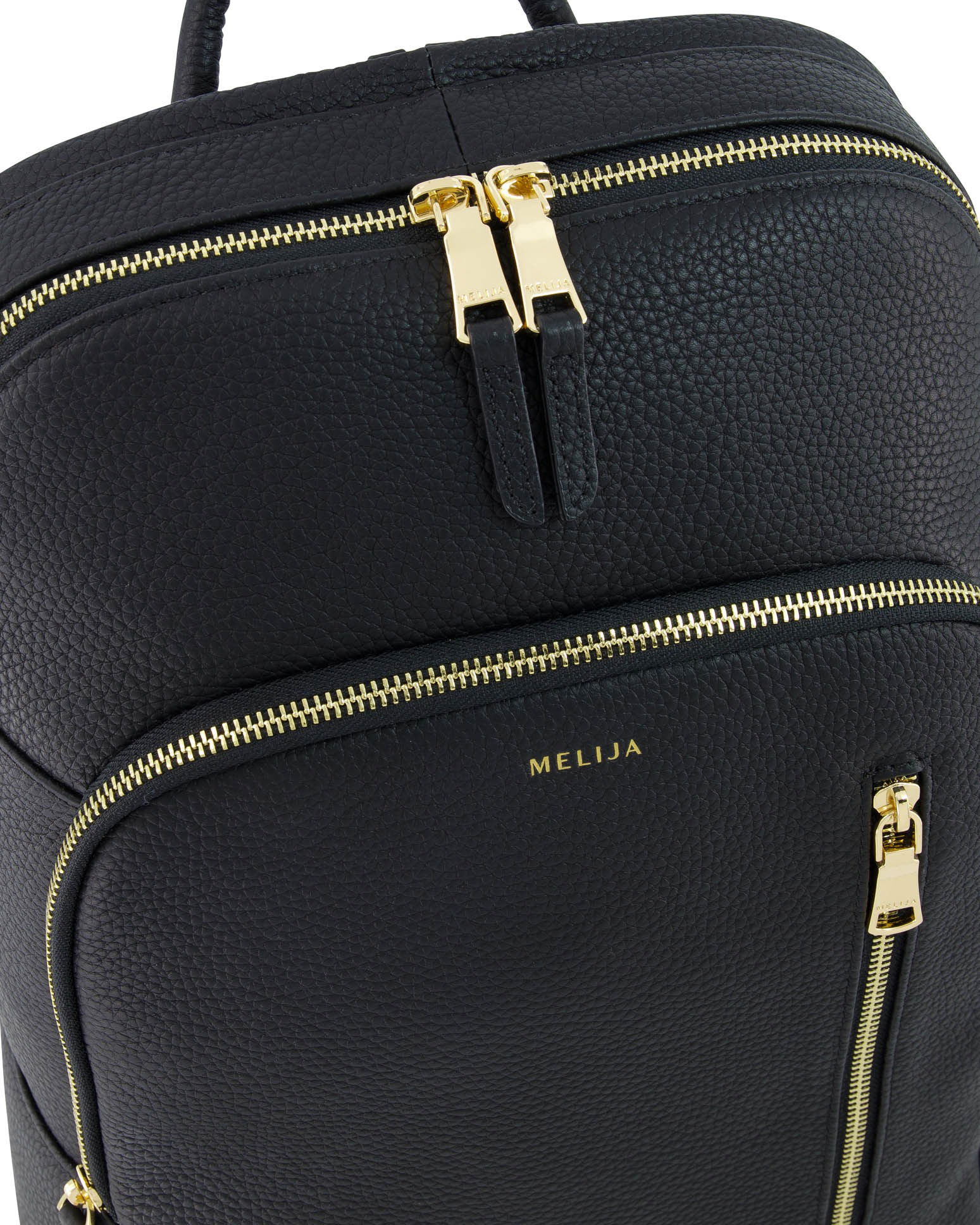 Bag zipper photographed with professional styling to show material and finish