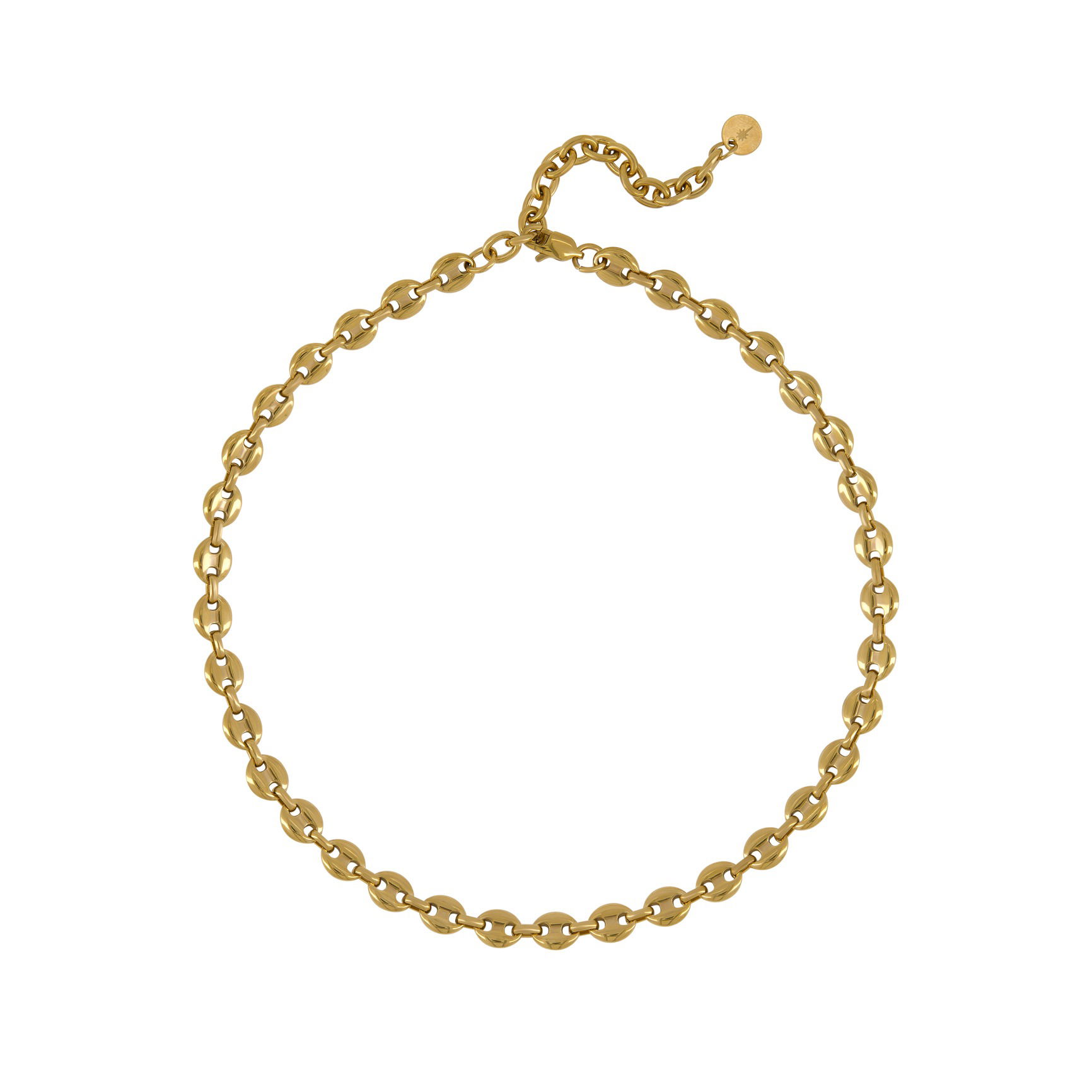 Necklace photographed on a white background in a Brisbane studio, highlighting design, material, and details for e-commerce use