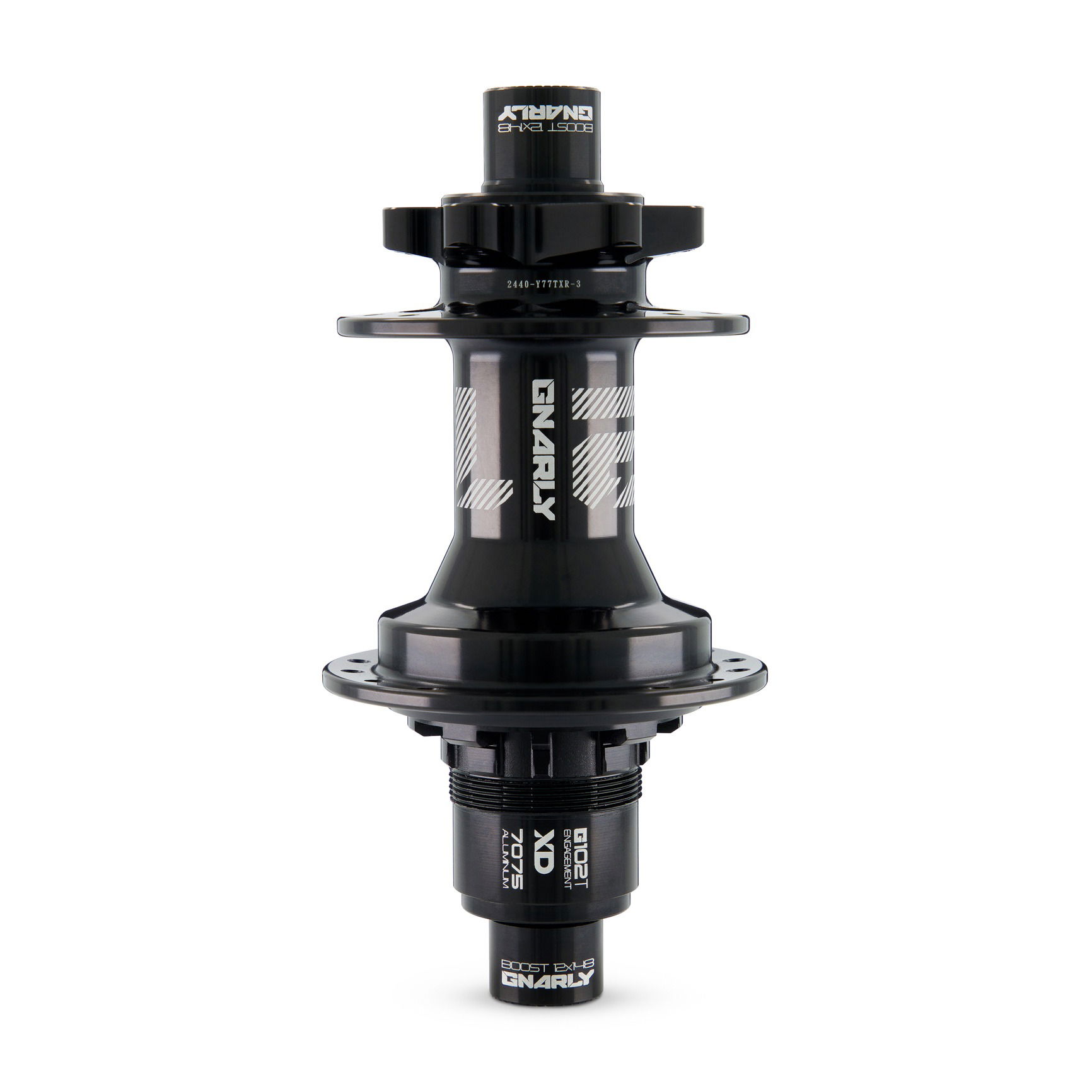 Studio image of reflective finish bicycle hub photographed under professional lighting in Brisbane