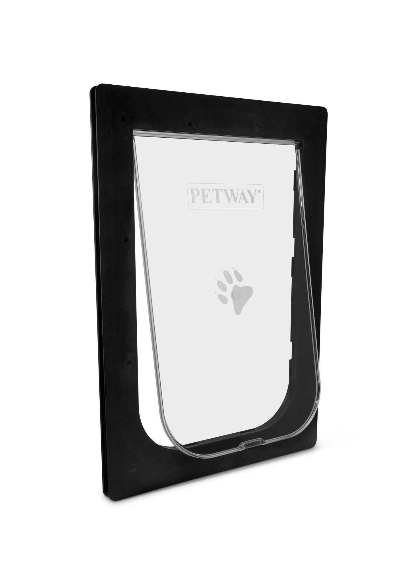 45 degree angle product photography of pet door
