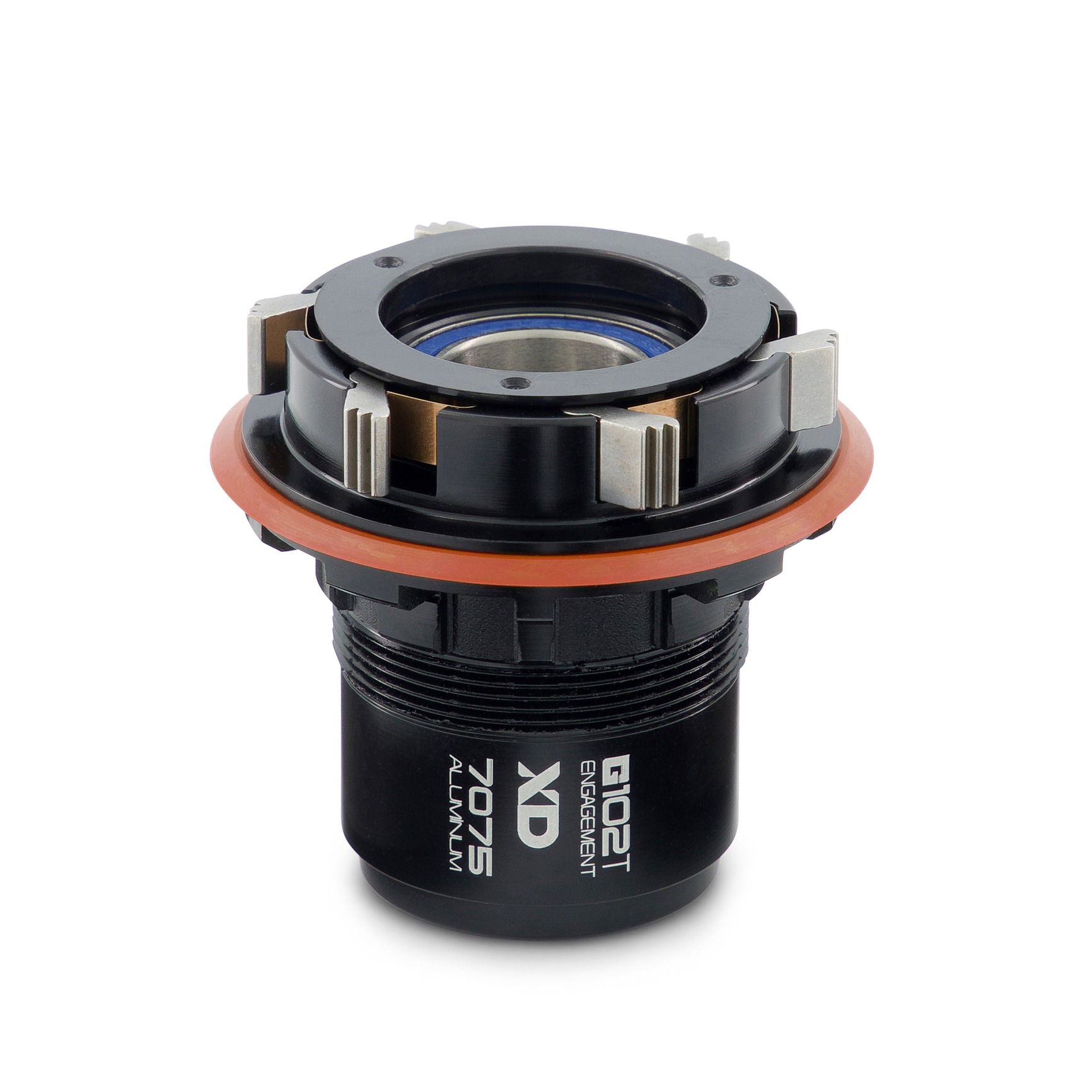 Front view studio product photo of a bicycle freehub photographed in Brisbane by VERAS Studio