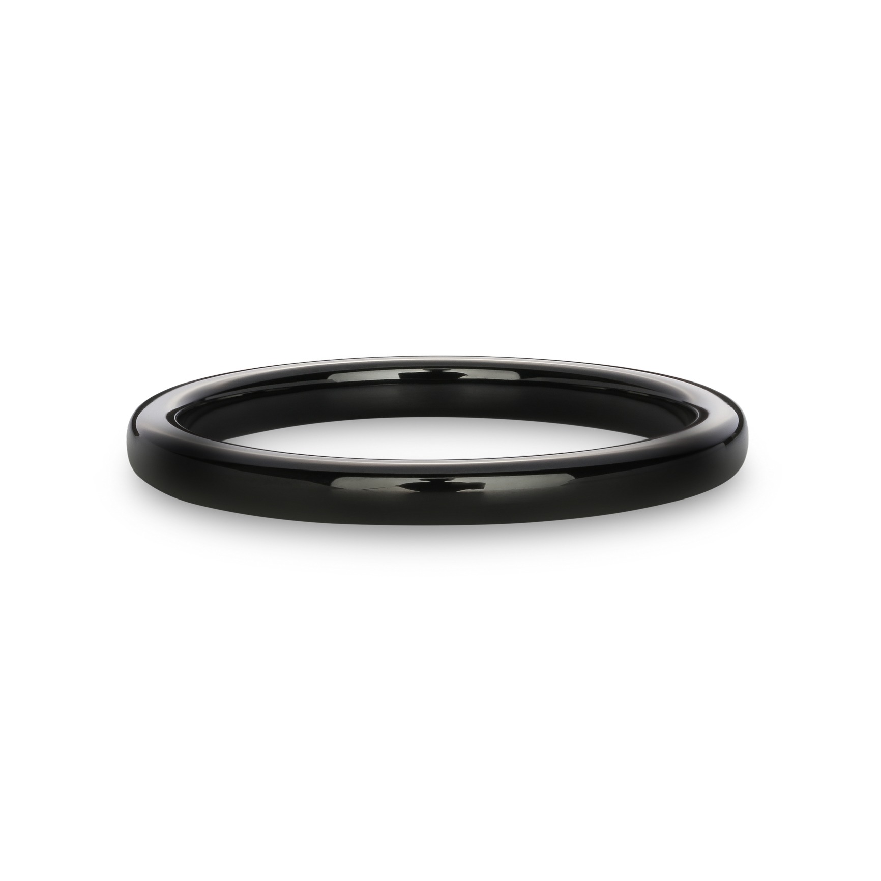 Angled studio product photo of black ring photographed in Brisbane