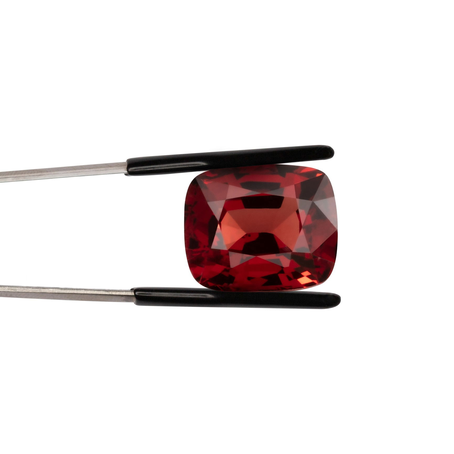 Detailed ruby gemstone image captured using a specialised tool in a Brisbane studio, highlighting facets, clarity, and color depth