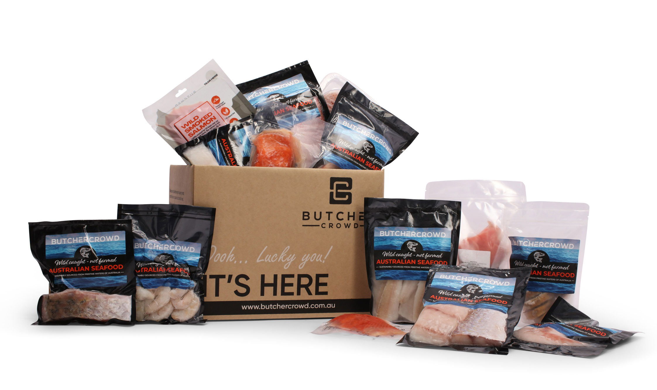 Fish product photographed in a Brisbane studio, highlighting packaging, texture, and product quality