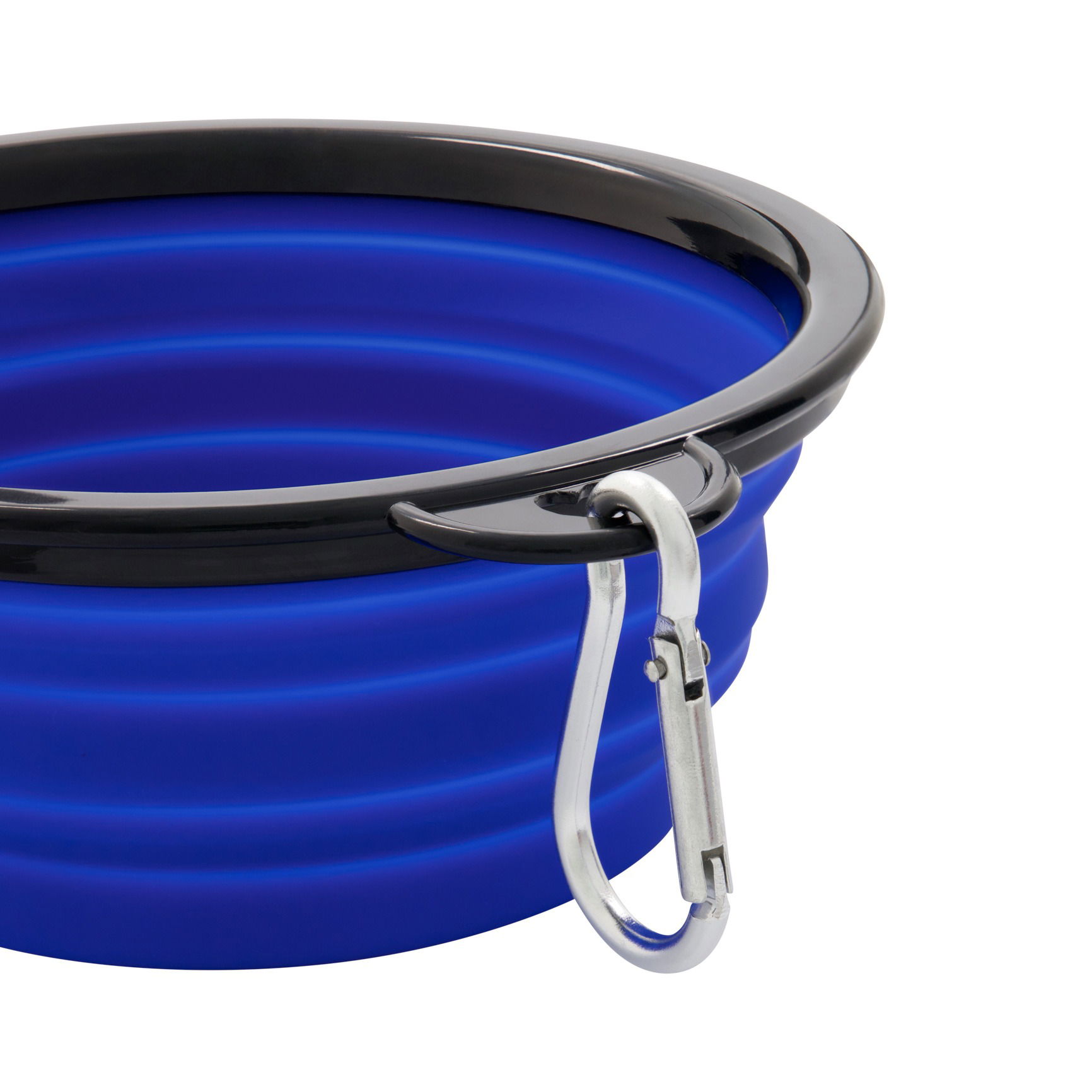 Collapsible dog bowl captured with professional styling and clean studio lighting