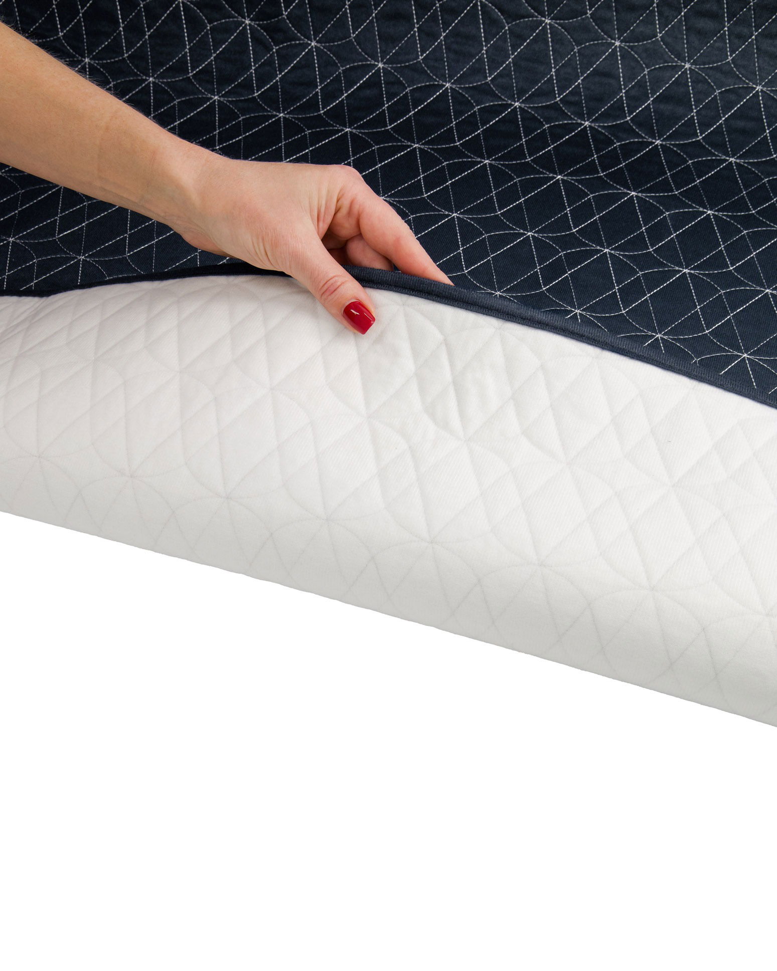 Close-up studio photo showing material and texture of waterproof bed pad photographed in Brisbane