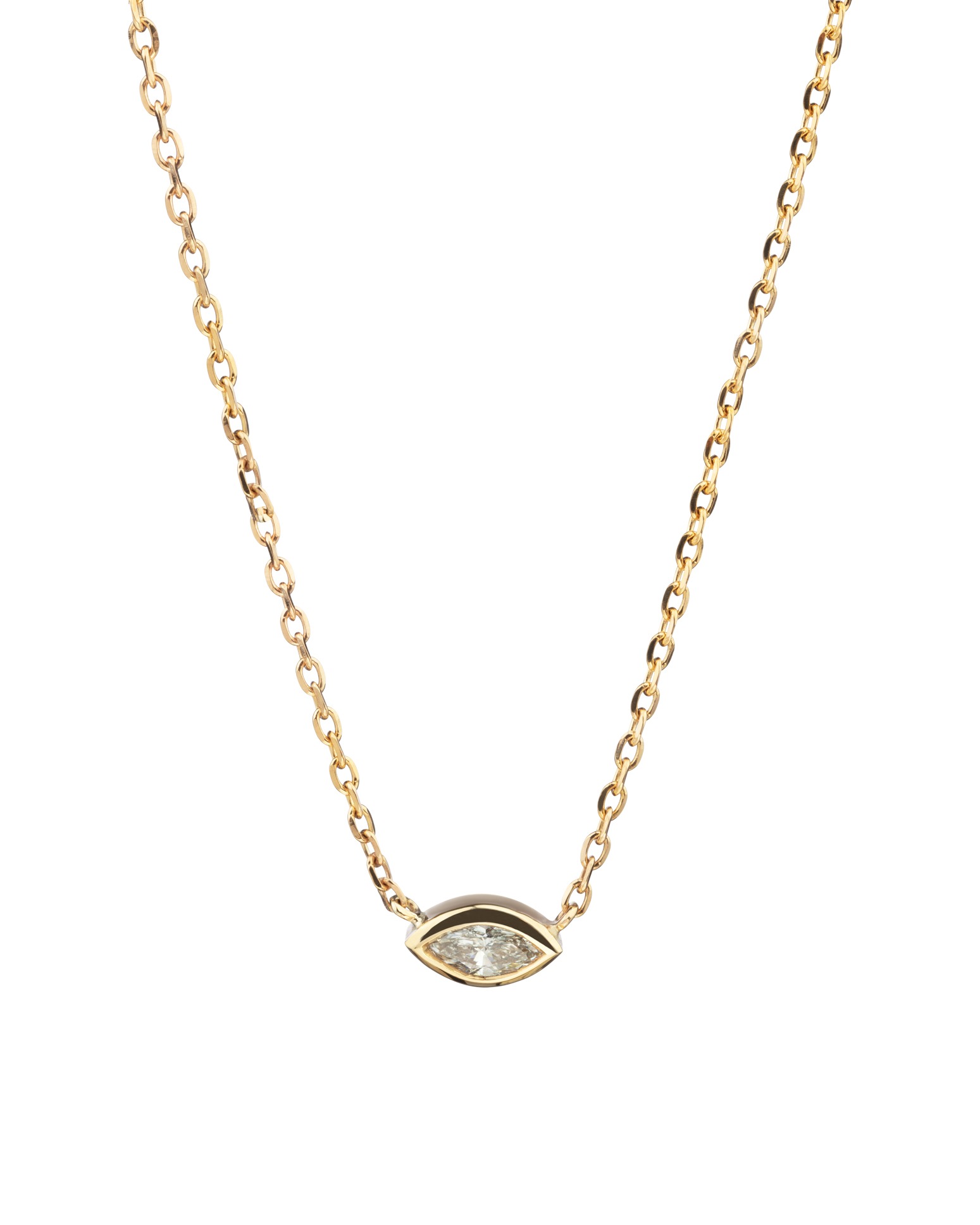 Studio product photo of a gold chain necklace photographed in Brisbane by VERAS Studio