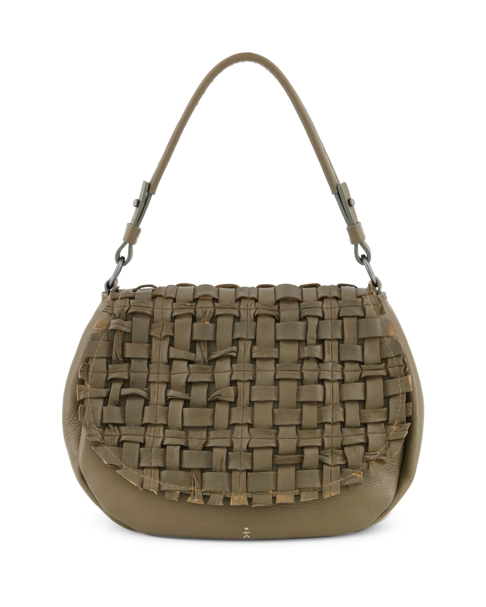 Front view of bag captured with professional styling and clear studio lighting