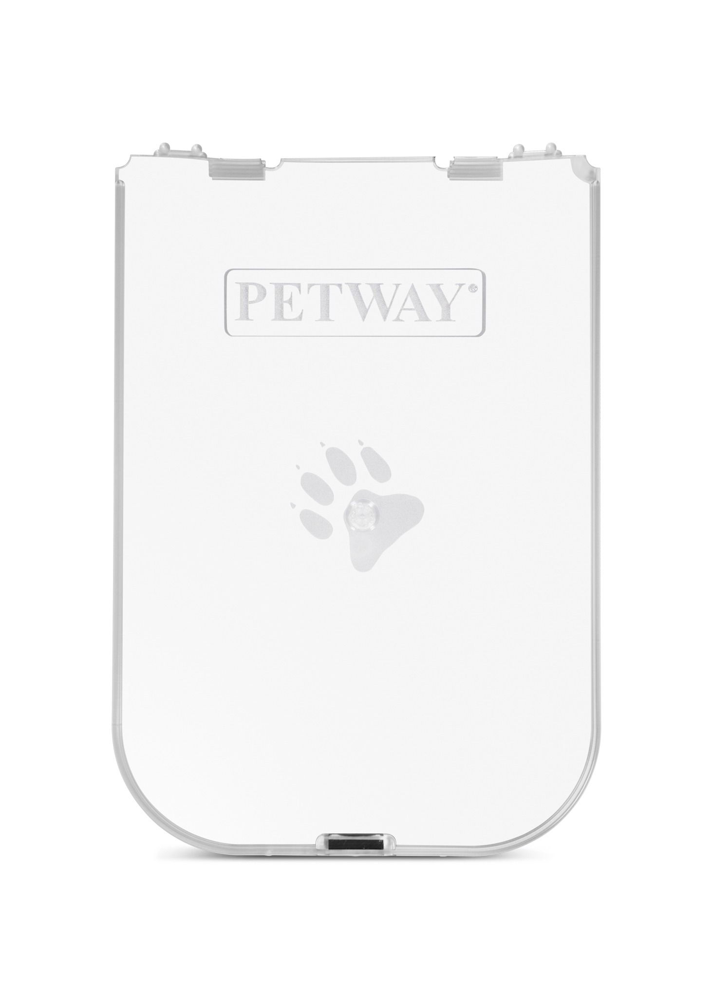 Front view studio product photography of pet door