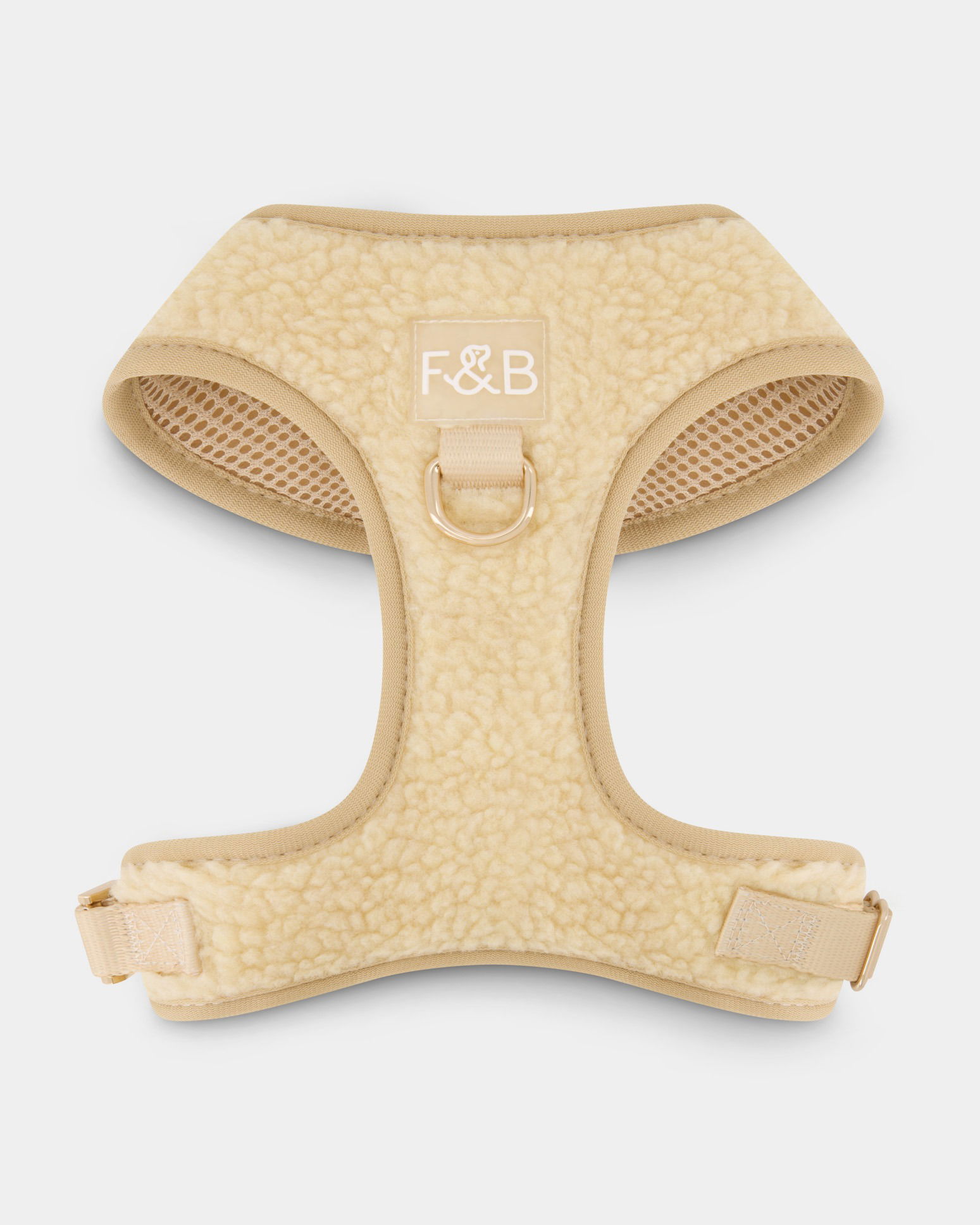 Single dog harness photographed in a Brisbane studio, highlighting design, materials, and quality of this pet accessory