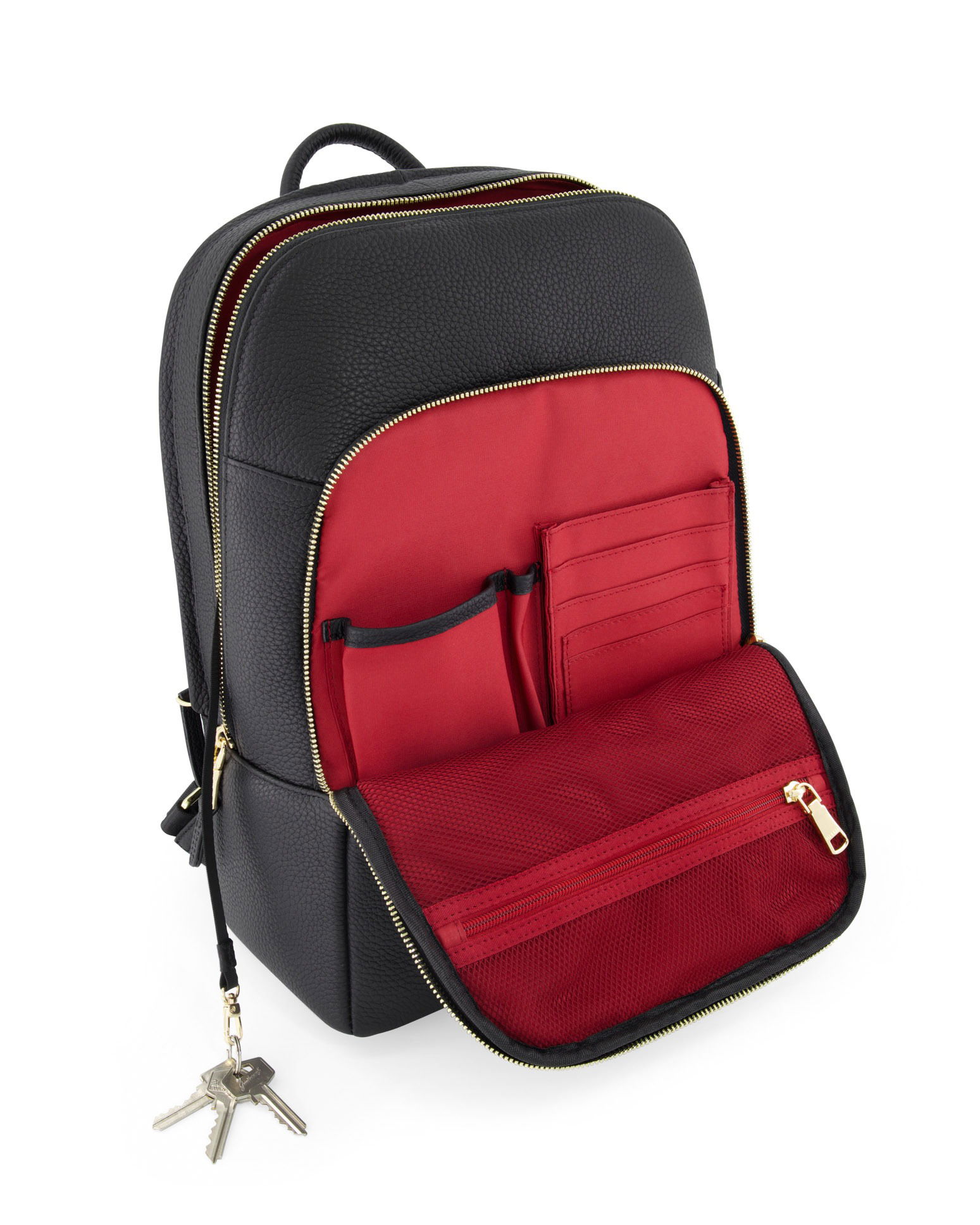 Interior of bag captured with professional styling for clarity and detail