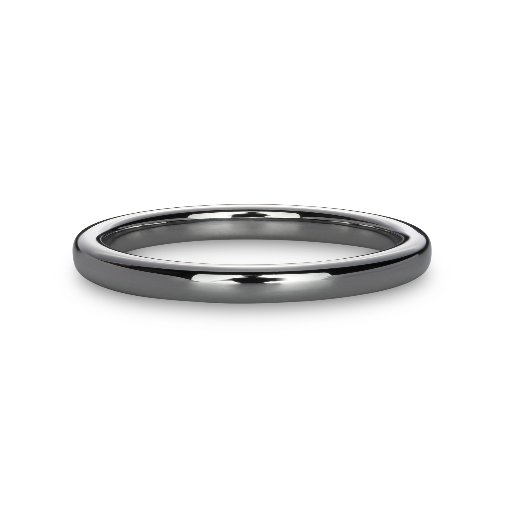Studio product photo of grey silver band front view photographed in Brisbane