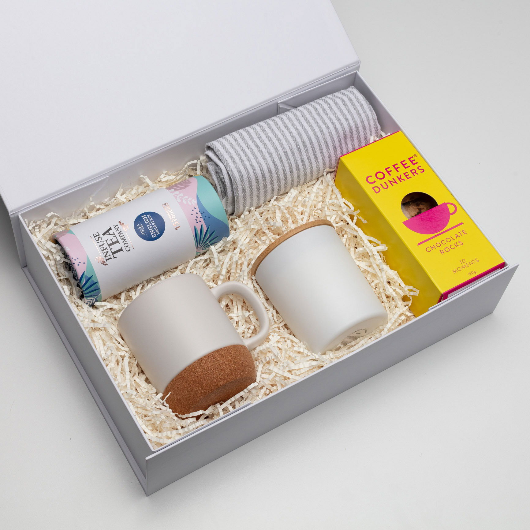 Curated food gift set with kitchenware details, captured in professional Brisbane lighting.