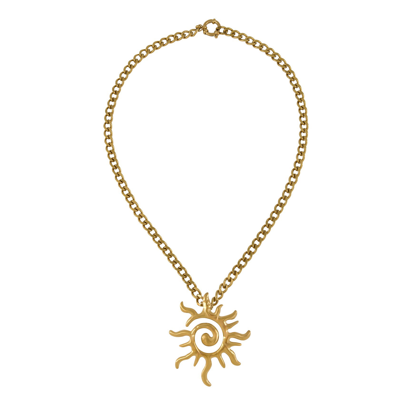 Necklace photographed on a white background in a Brisbane studio, highlighting design, material, and details for e-commerce use