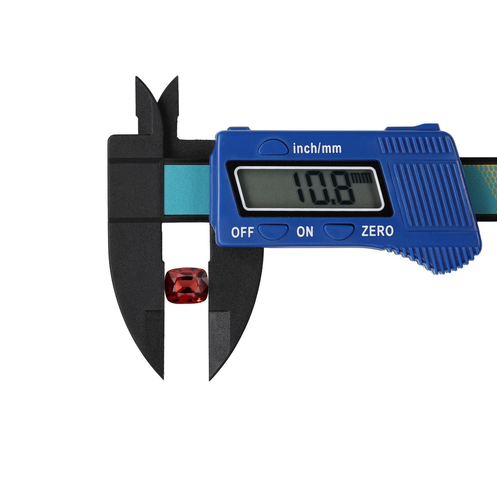 Detailed ruby gemstone image captured using a specialised tool in a Brisbane studio, highlighting facets, clarity, and color depth