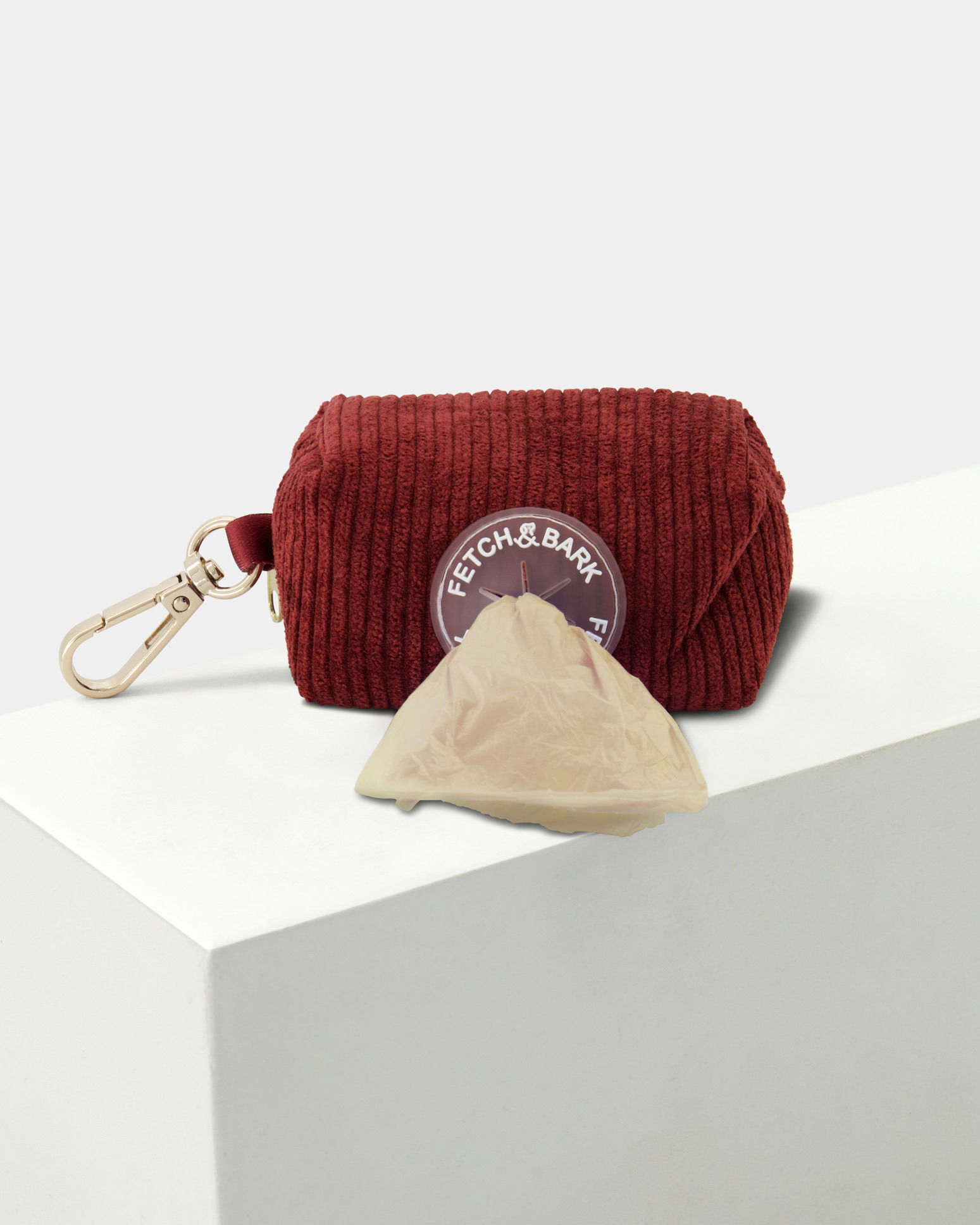 Dog accessory bag photographed in a Brisbane studio, highlighting design, materials, and practical storage features