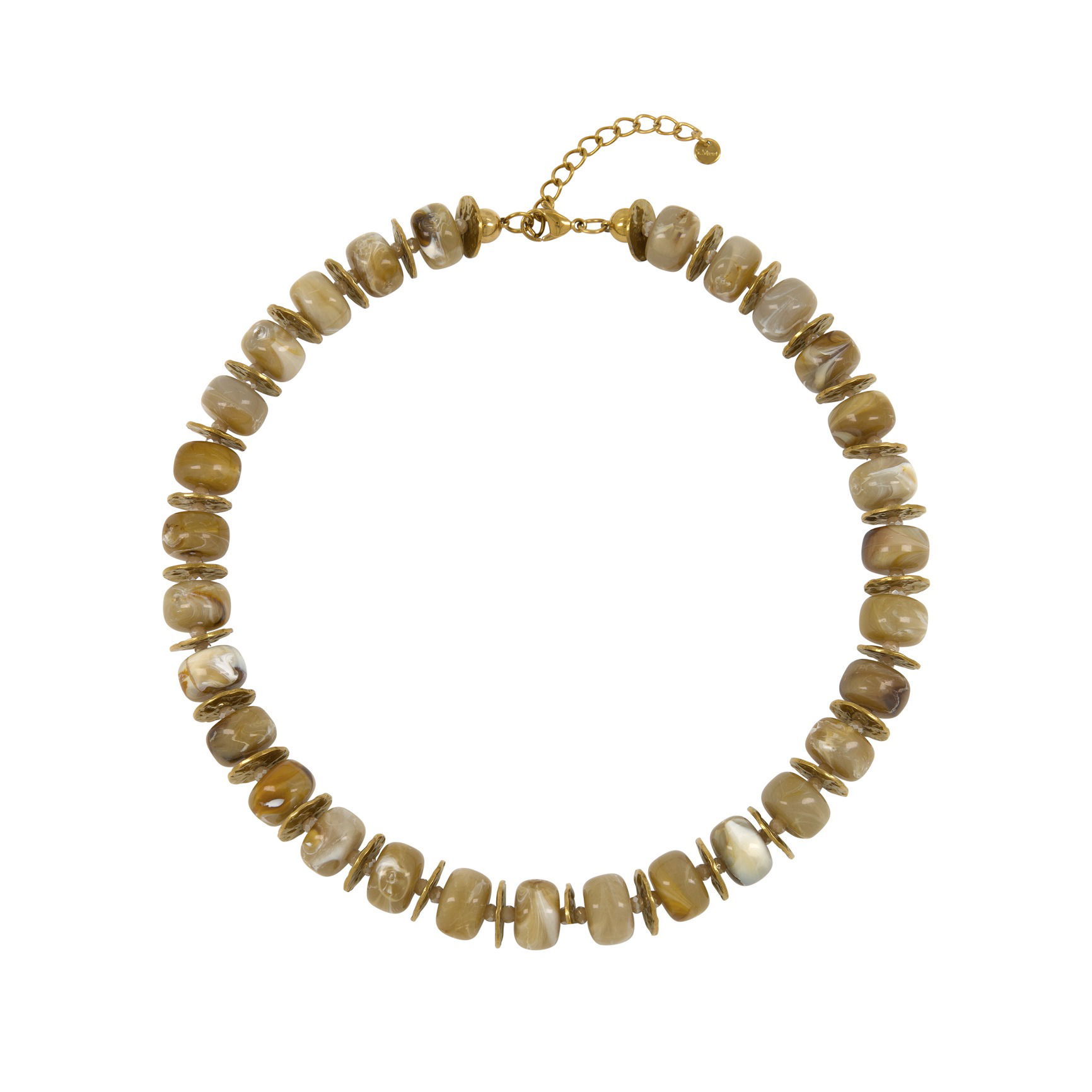 Necklace photographed on a white background in a Brisbane studio, highlighting design, material, and details for e-commerce use