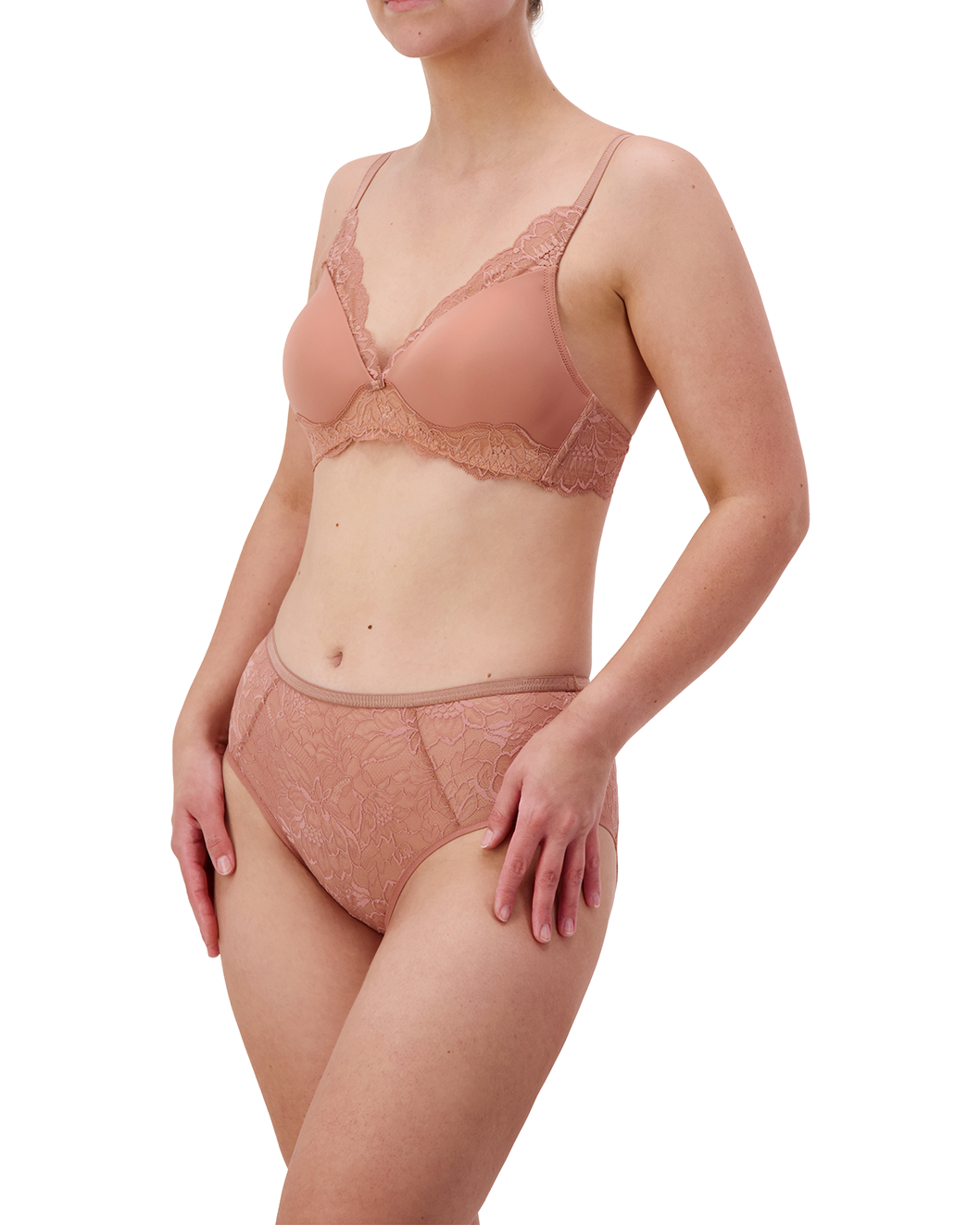 Triumph. On-model photography