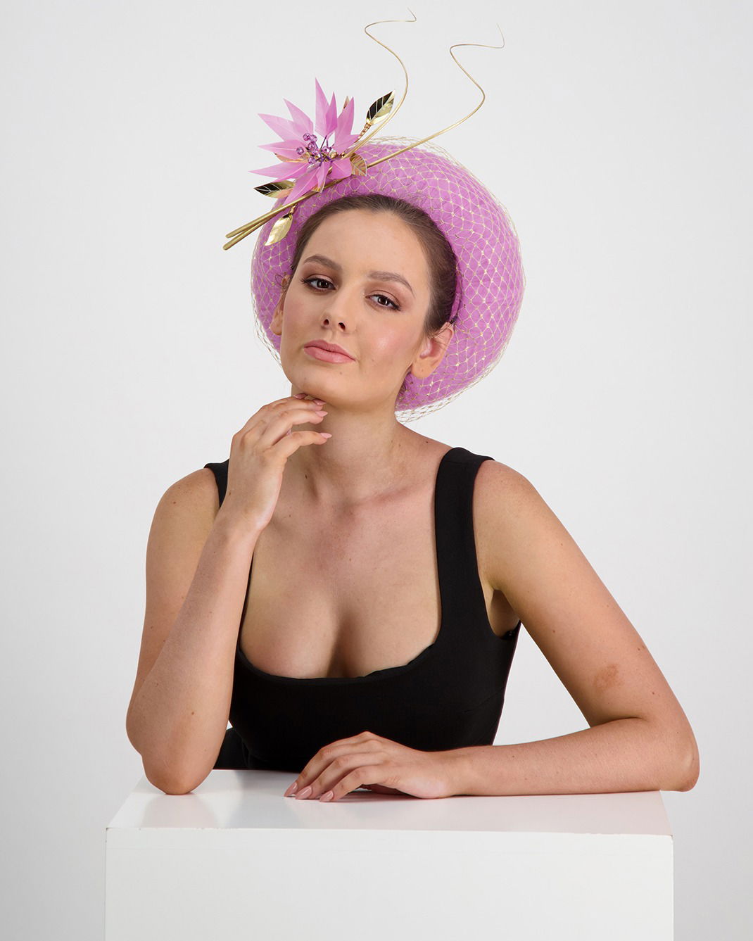 On-model photography Hat