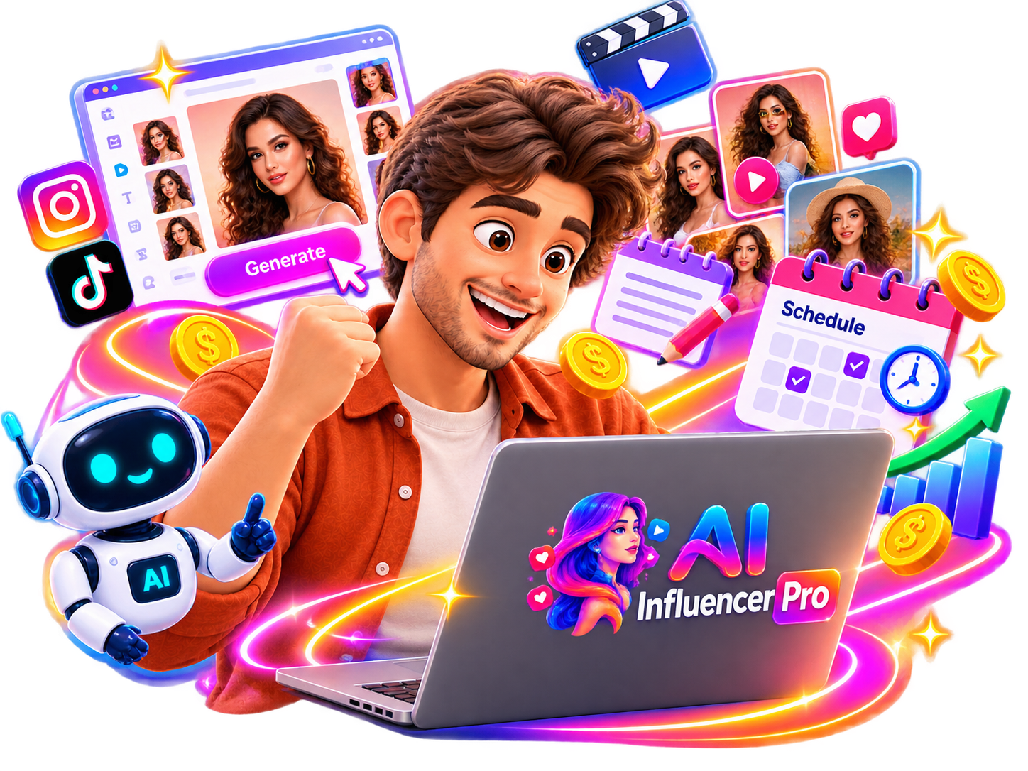 AI Influencer Pro creator dashboard