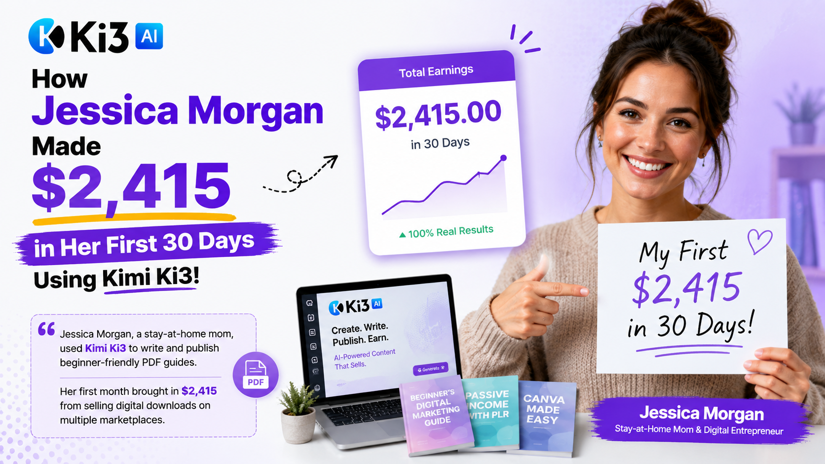 Jessica Morgan earnings proof
